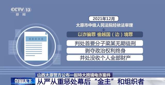 央视揭秘特大跨境电诈案 幕后“金主”落网