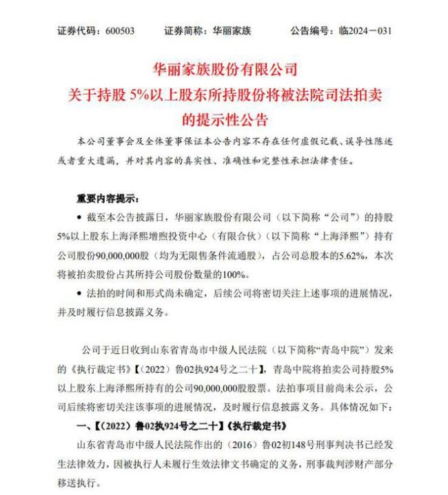 “私募大佬”徐翔3家A股公司难保，110亿罚款啥时缴完？股权拍卖引发关注